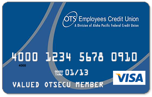 OTS Employees Credit Union Credit Card Graphic Design
